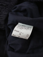 ゴーシュ 100/1  リネン コットン ギャザースカート ロング  ネイビー  2 【中古】