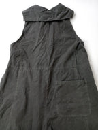 nest Robe  ネストローブ  Cotton Linen Typewriter Garment Dye Salopette  コットン リネン タイプライター ガーメントダイ サロペット オールインワン パンツ  グレー  【中古】