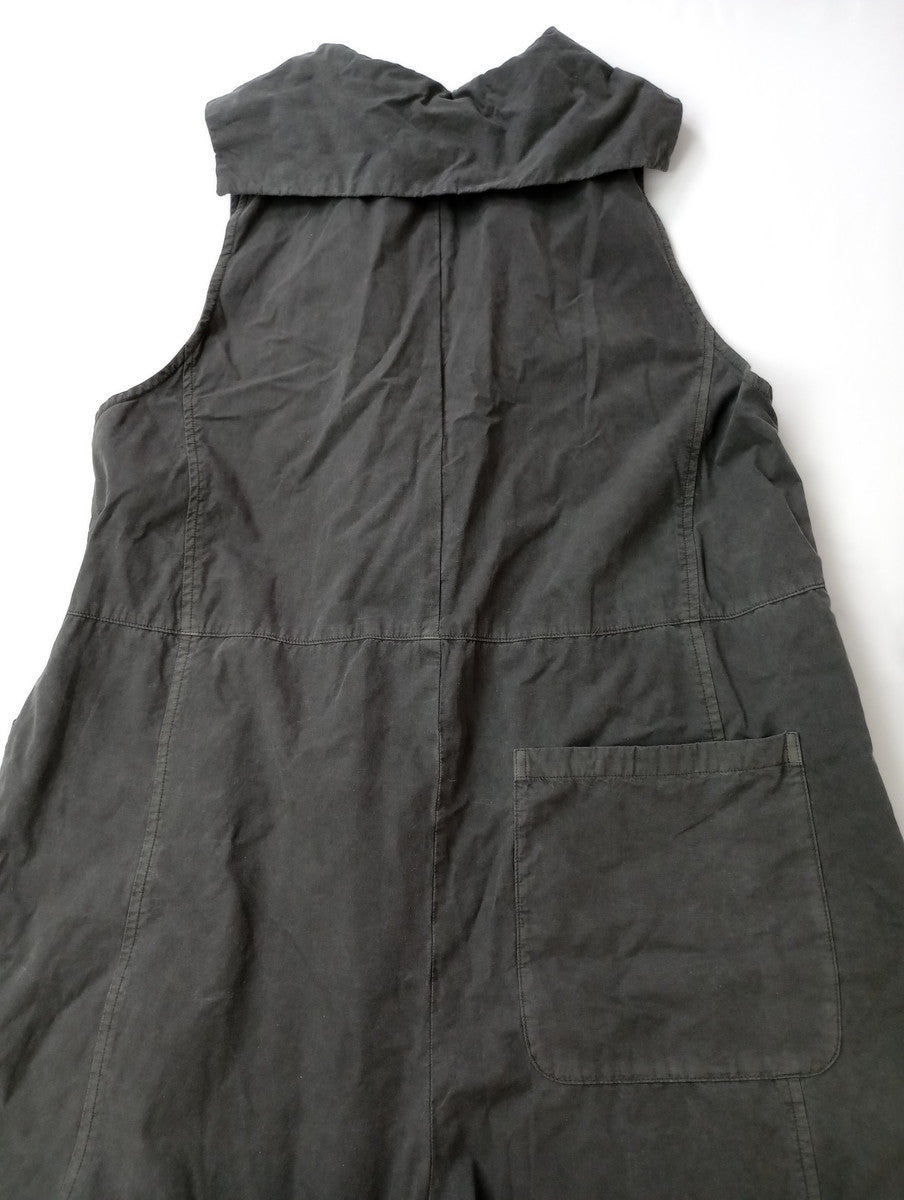 nest Robe  ネストローブ  Cotton Linen Typewriter Garment Dye Salopette  コットン リネン タイプライター ガーメントダイ サロペット オールインワン パンツ  グレー  【中古】
