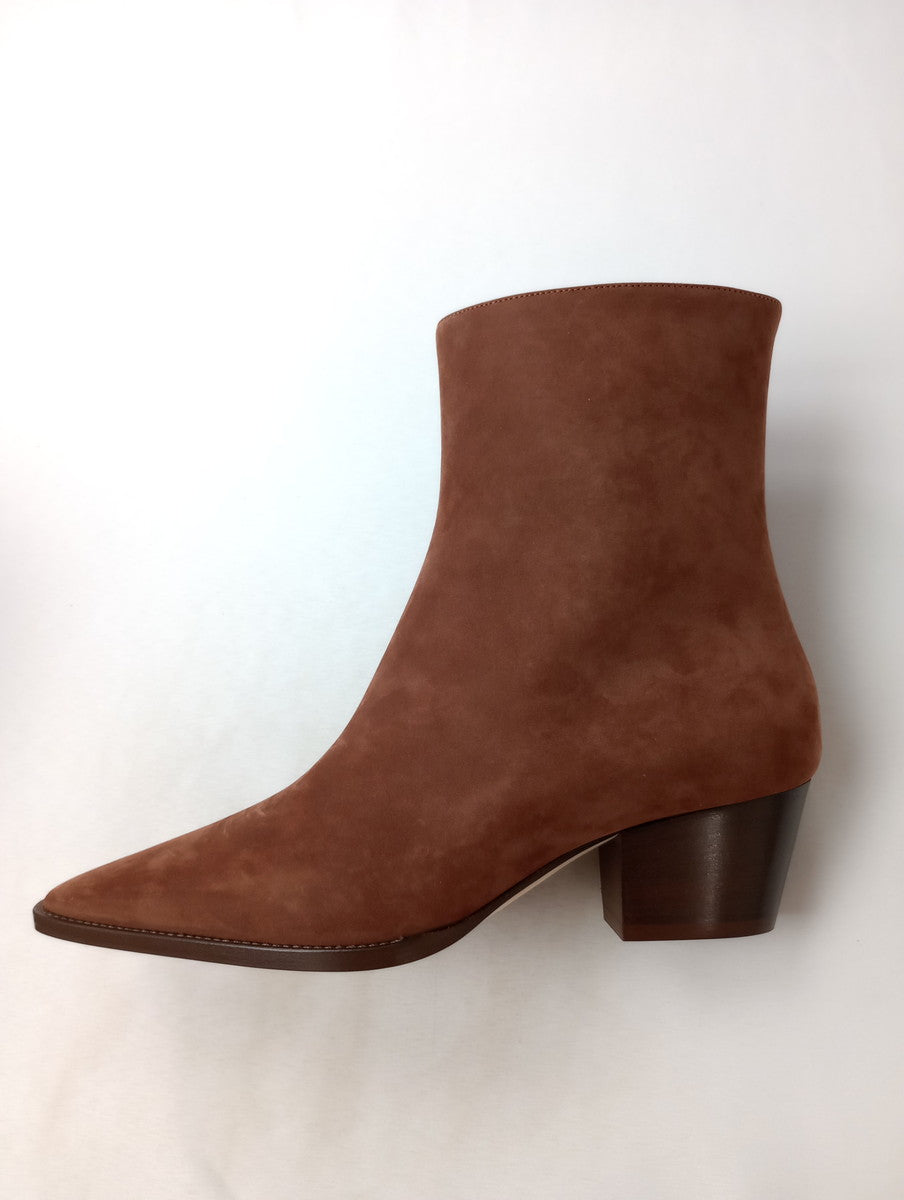 新品 MANOLO BLAHNIK マノロブラニク ALIERA アリエラ スエード アンクル ブーツ 靴  ブラウン 37 1/2 【中古】