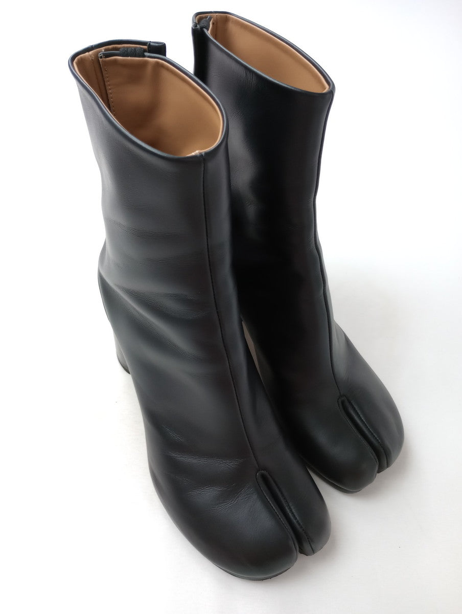 Maison Margiela メゾンマルジェラ 足袋 ブーツ 靴 レザー ヒール 黒 ブラック 37 1/2 【中古】