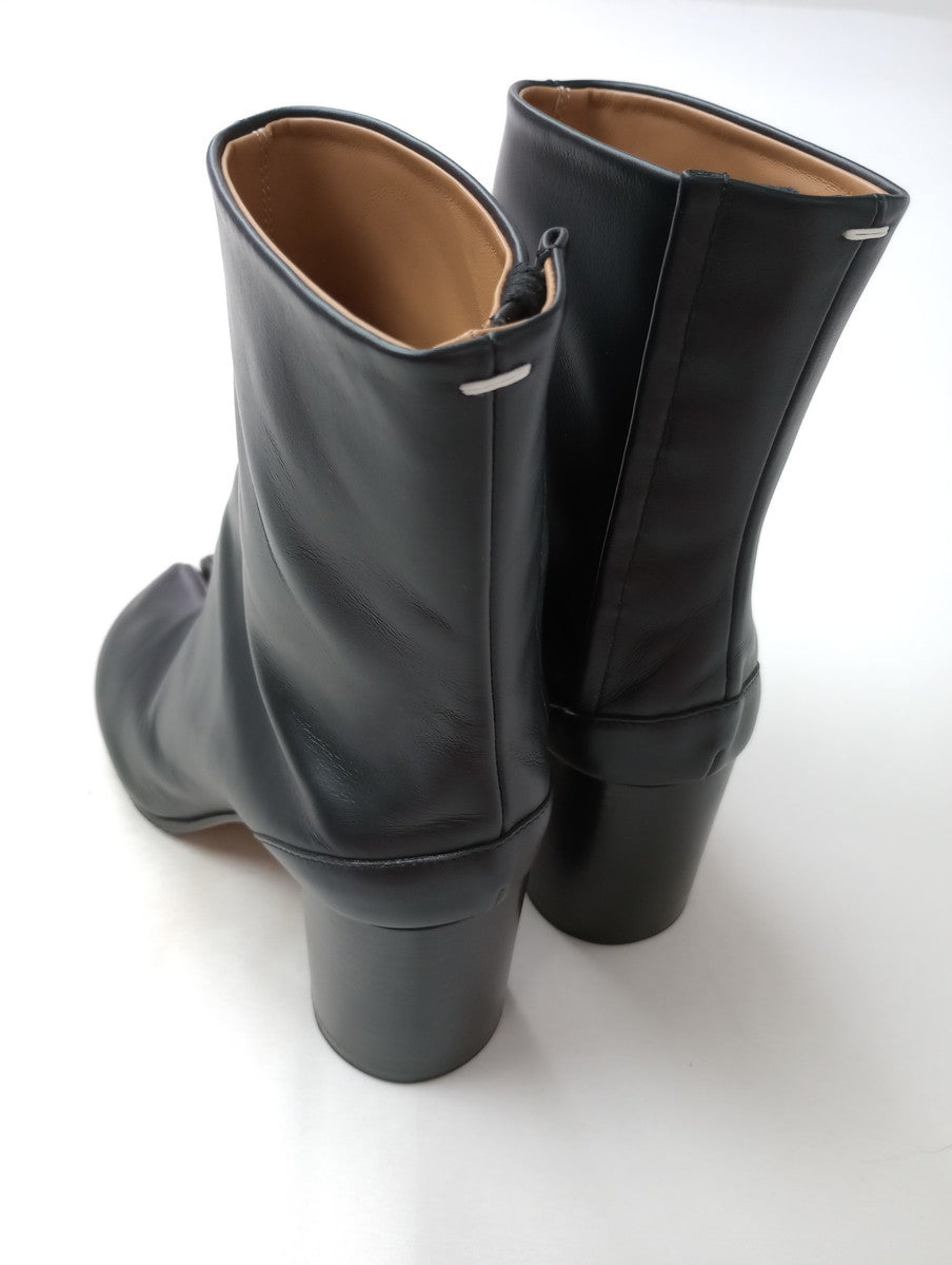 Maison Margiela メゾンマルジェラ 足袋 ブーツ 靴 レザー ヒール 黒 ブラック 37 1/2 【中古】