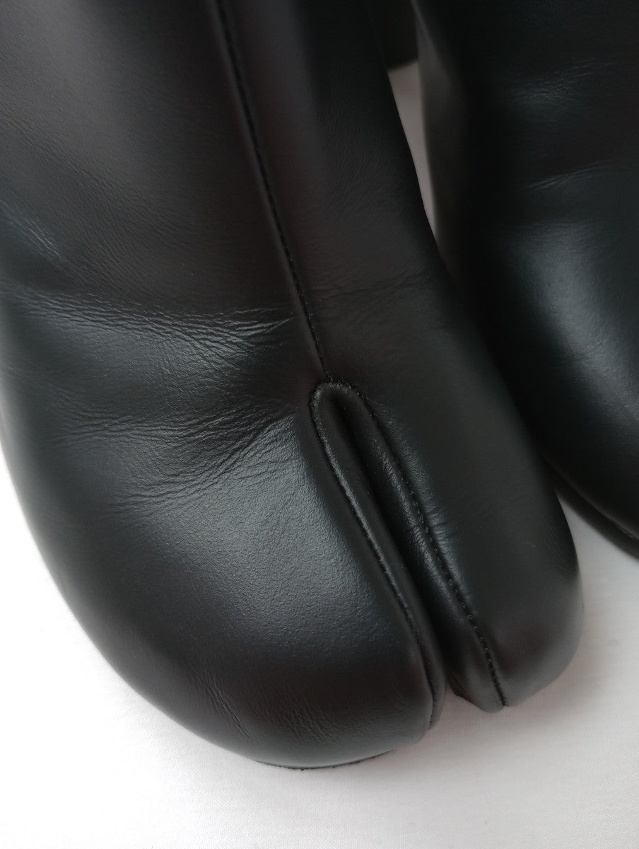 Maison Margiela メゾンマルジェラ 足袋 ブーツ 靴 レザー ヒール 黒 ブラック 37 1/2 【中古】