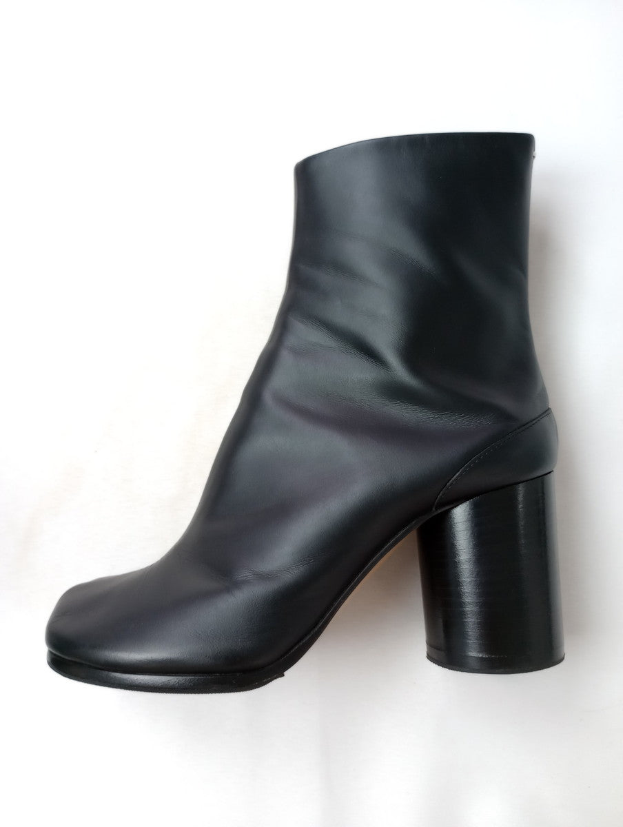 Maison Margiela メゾンマルジェラ 足袋 ブーツ 靴 レザー ヒール 黒 ブラック 37 1/2 【中古】