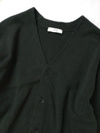 ATON エイトン 50/2 NATURAL DYE ORGANIC | Vネック カーディガン 羽織  黒 ブラック  02  【中古】
