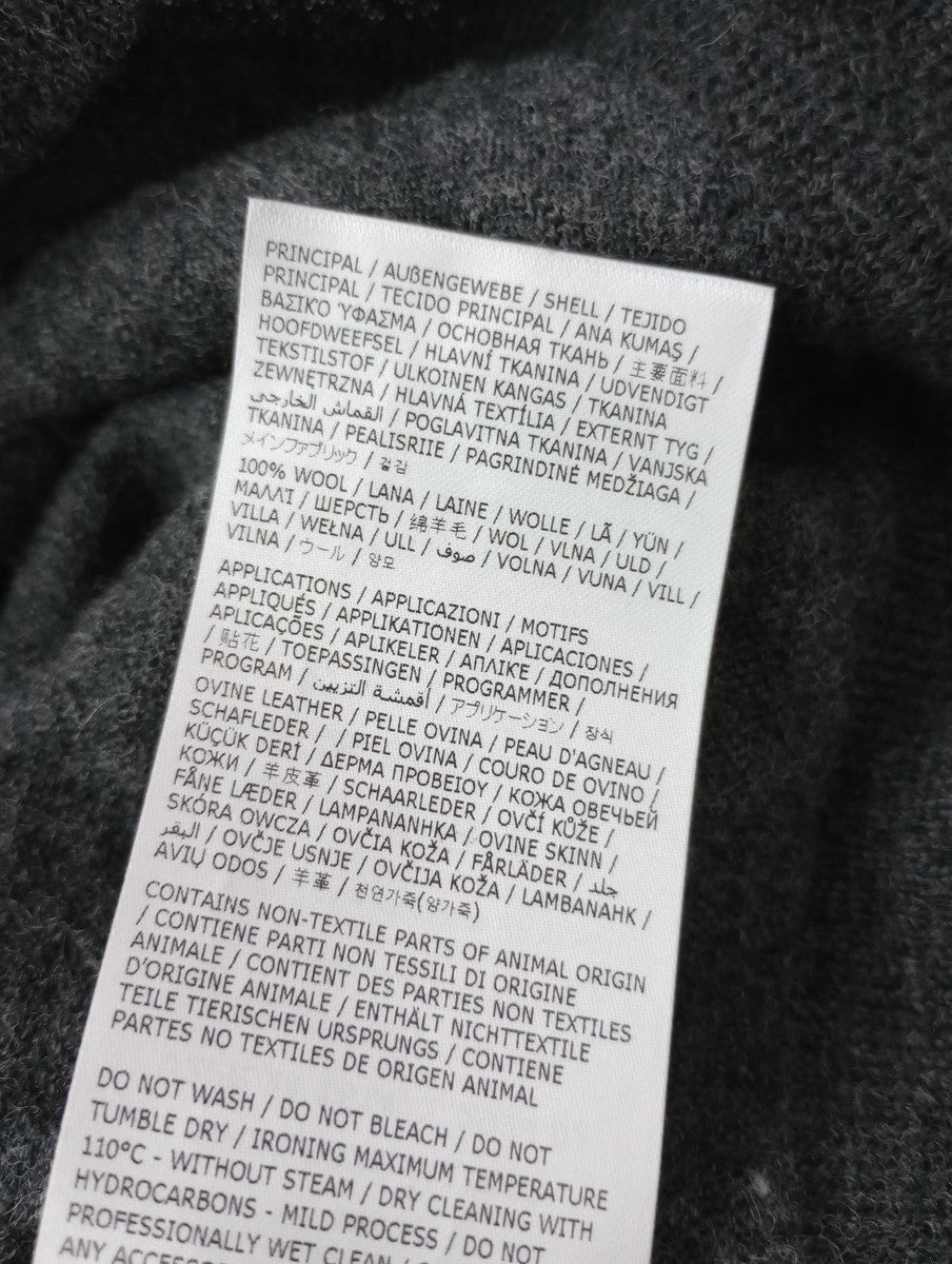Maison Margiela メゾンマルジェラ ELBOW PATCH SWEATER エルボー パッチ セーター ニット 長袖 トップス グレー ブラウン  【中古】