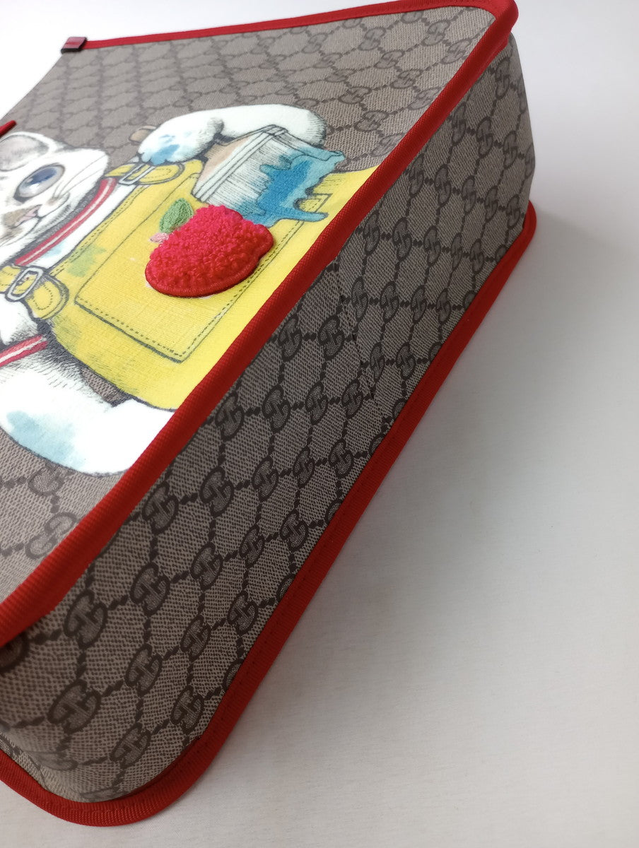 GUCCI  グッチ  チルドレンズ  ヒグチ ユウコ  スペシャル コレクション  GG トート バッグ  猫  ねこ  赤 【中古】