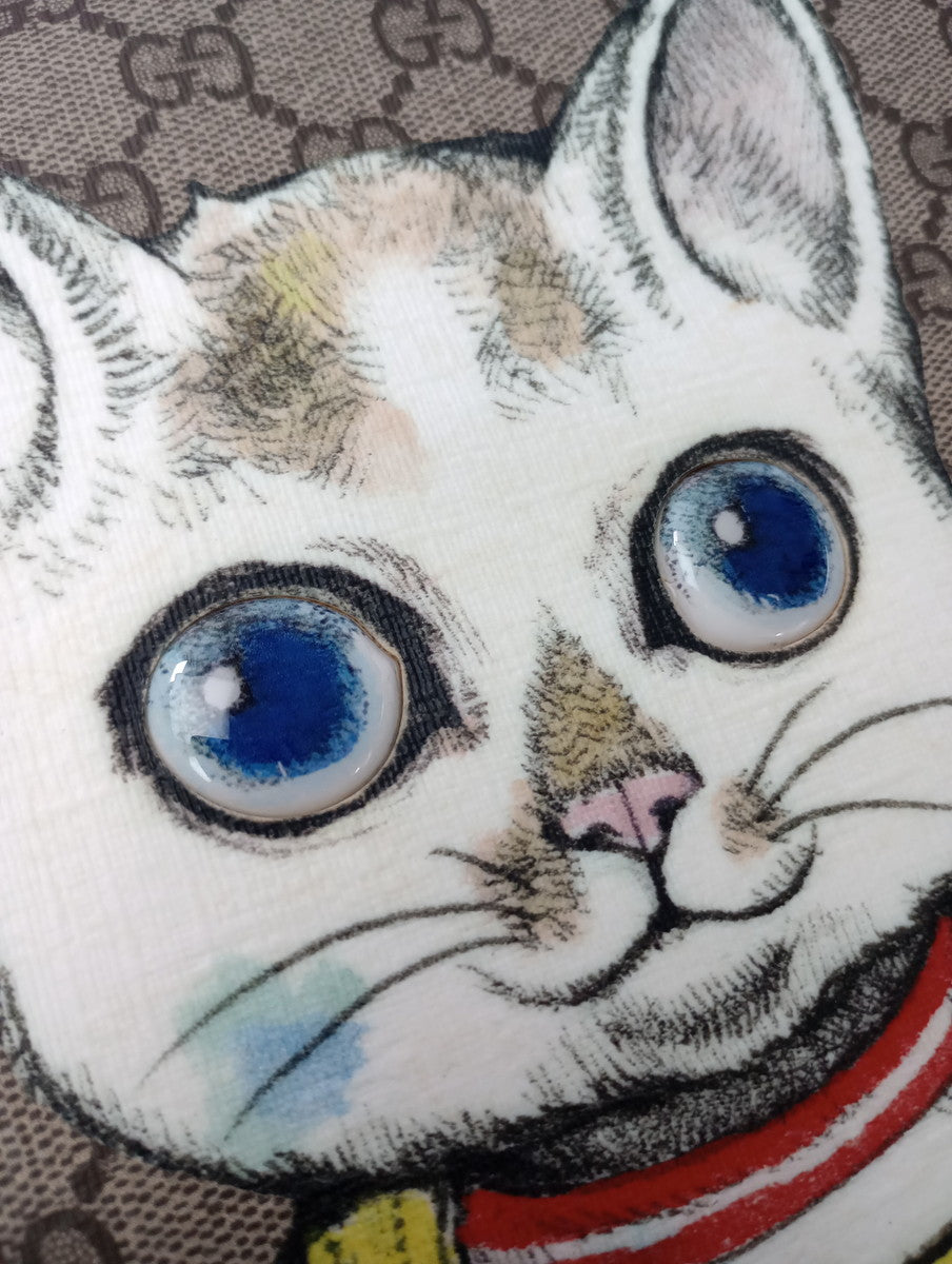 GUCCI  グッチ  チルドレンズ  ヒグチ ユウコ  スペシャル コレクション  GG トート バッグ  猫  ねこ  赤 【中古】