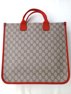 GUCCI  グッチ  チルドレンズ  ヒグチ ユウコ  スペシャル コレクション  GG トート バッグ  猫  ねこ  赤 【中古】