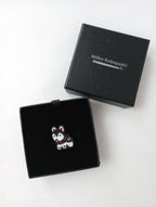 Moko Kobayashi 小林モー子 犬張子PIN イヌハリコ ピン ブローチ 黒 ブラック 白  【中古】