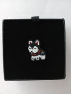 Moko Kobayashi 小林モー子 犬張子PIN イヌハリコ ピン ブローチ 黒 ブラック 白  【中古】