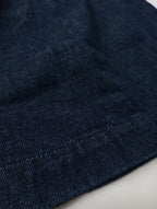 atelier naruse アトリエナルセ cotton denim tuck pants コットン 綿 100％ デニム タック パンツ ネイビー  【中古】