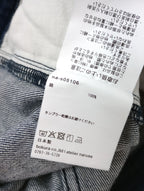 atelier naruse アトリエナルセ cotton denim tuck pants コットン 綿 100％ デニム タック パンツ ネイビー  【中古】
