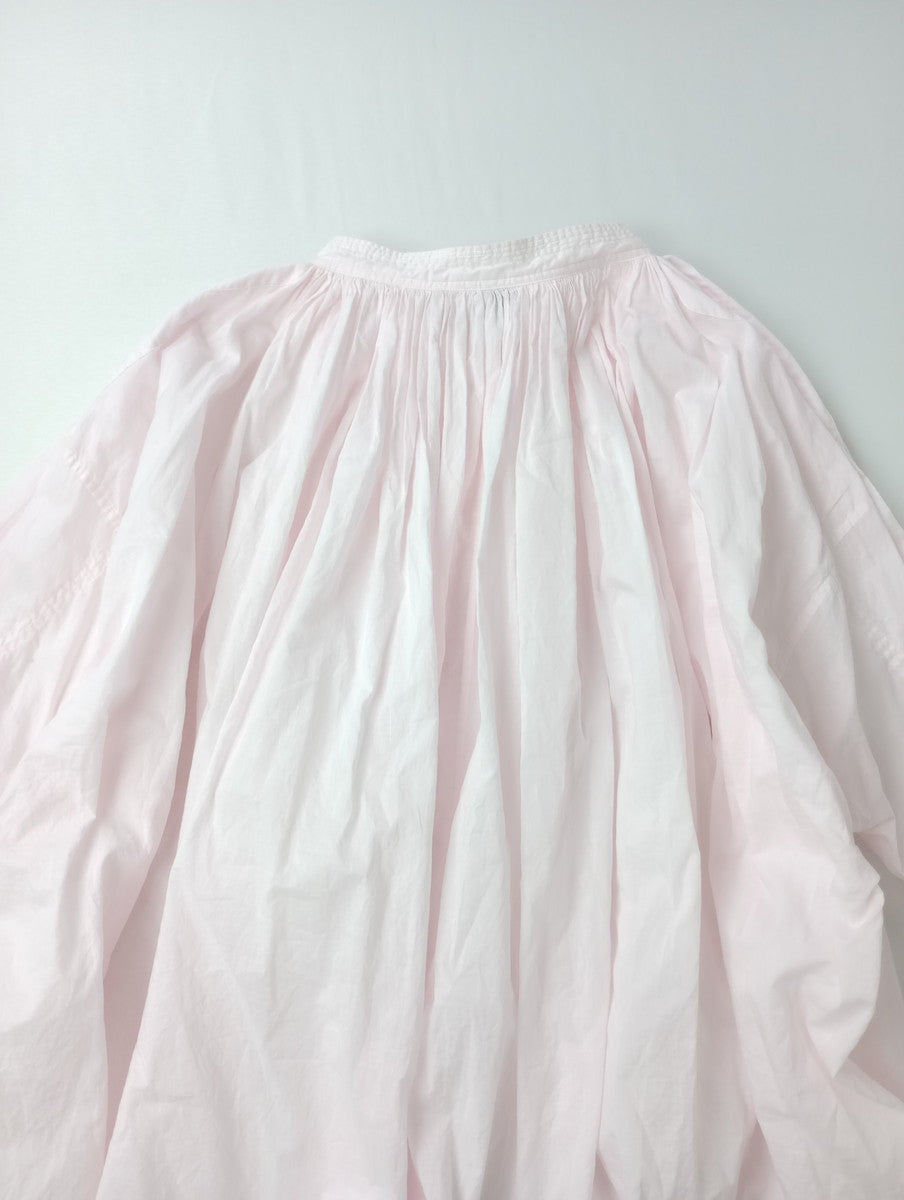 SP エシュペー チャーチスモックブラウス ピンク プルオーバー シャツ 長袖 トップス  ピンク 【中古】