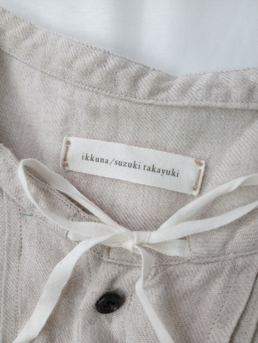 ikkuna suzuki takayuki イクナ スズキタカユキ リネン 麻 100％ オールインワン  1 【中古】