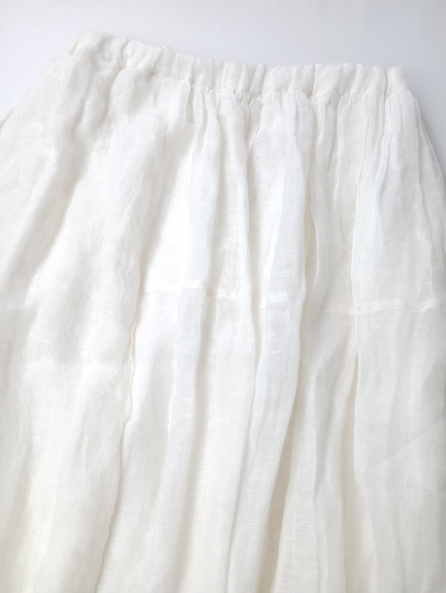 ikkuna suzuki takayuki イクナ スズキタカユキ コンビネーションスカート 白 1  【中古】