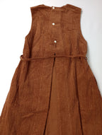 SUSURI ススリ moule long vest ムールロングベスト コーデュロイ ブラウン  1 【中古】