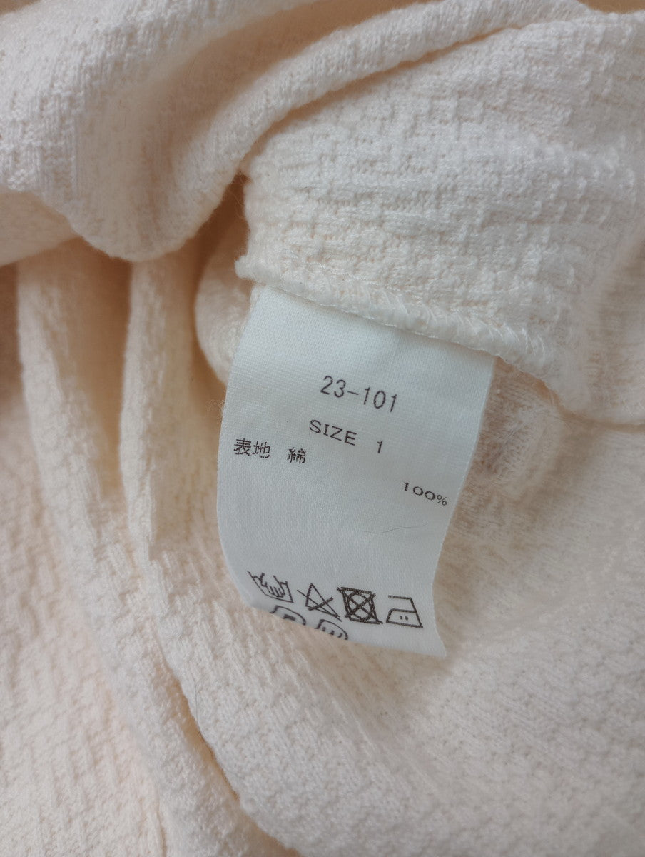 SUSURI ススリ コットン ムール ベスト トップス アイボリー  1 【中古】