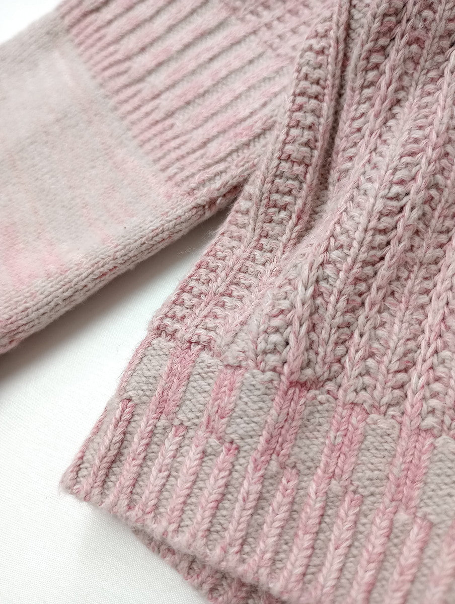 tamaki niime タマキニイメ 玉木新雌 コットン 綿 100％ クルーネック ニット長袖 トップス  ピンク 【中古】