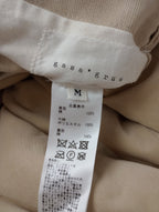 gasa grue ガサグルー  リバーシブル ロング   コート ノーカラー ベージュ 白 M  【中古】