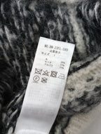 BATONER バトナー MOHAIR LATOVIAN CREW NECK クルーネック 長袖  ノルディック 柄 ニット トップス  白 黒 ブラック 1  【中古】