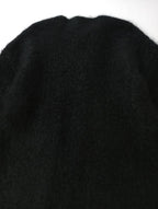 R&D.M.Co- オールドマンズテーラー KNIT BOA COAT モヘヤ ウール ニット ボア ノーカラー ロングコート 黒 ブラック  【中古】