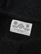 R&D.M.Co- オールドマンズテーラー KNIT BOA COAT モヘヤ ウール ニット ボア ノーカラー ロングコート 黒 ブラック  【中古】