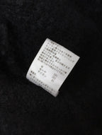 R&D.M.Co- オールドマンズテーラー KNIT BOA COAT モヘヤ ウール ニット ボア ノーカラー ロングコート 黒 ブラック  【中古】