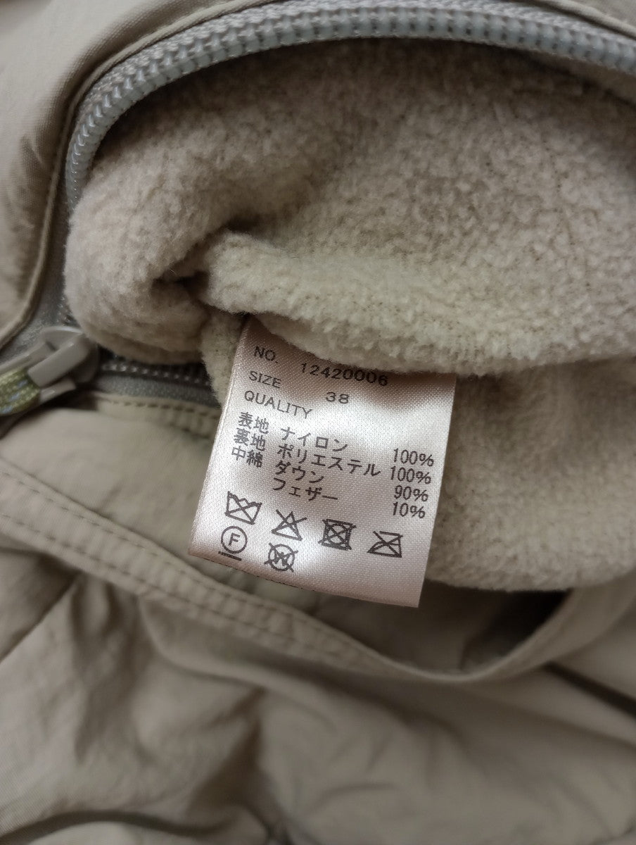 TODAYFUL トゥデイフル Monster Down Jacket モンスター ダウンジャケット ベージュ  38  【中古】