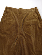 JOURNAL STANDARD L'ESSAGE ジャーナルスタンダード  レサージュ  ストレッチ コーデュロイ  2タック パンツ ブラウン  38  【中古】