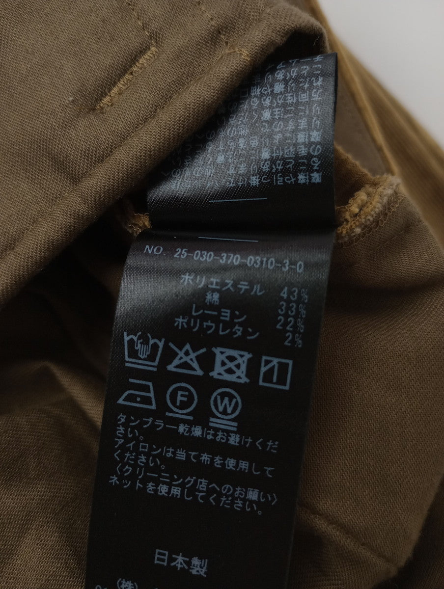 JOURNAL STANDARD L'ESSAGE ジャーナルスタンダード  レサージュ  ストレッチ コーデュロイ  2タック パンツ ブラウン  38  【中古】