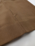 MARGARET HOWELL マーガレットハウエル WOOL GABARDINE TROUSERS ワイドパンツ 3 ブラウン  【中古】