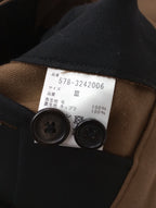 MARGARET HOWELL マーガレットハウエル WOOL GABARDINE TROUSERS ワイドパンツ 3 ブラウン  【中古】