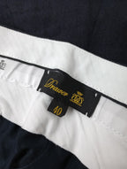 Drawer ドゥロワー リネン シルク パンツ 40  ダークネイビー  【中古】