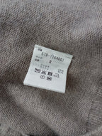 MARGARET HOWELL マーガレットハウエル CASHMERE COTTON KNIT カシミヤ コットン ニットカーディガン 2 グレージュ  【中古】