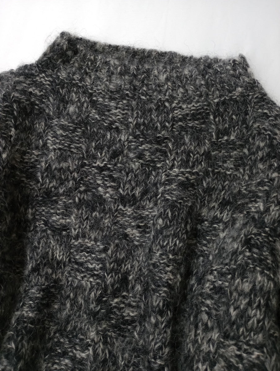 YLEVE イレーヴ ハイネック モヘヤ ウール  長袖 ニット セーター  トップス  黒 ブラック 1 【中古】