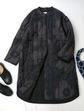 Marimekko マリメッコ ウニッコ 花柄  中綿 ノーカラー コート XXS  【中古】