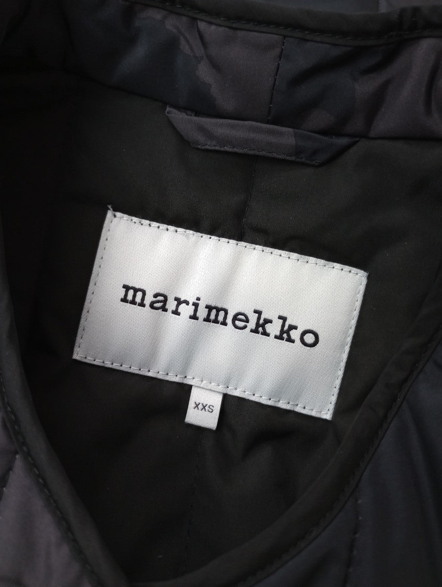 Marimekko マリメッコ ウニッコ 花柄  中綿 ノーカラー コート XXS  【中古】