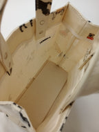 TEMBEA テンベア PAPER TOTE SMALL（ DOG PRINT） アイボリー 犬柄 ドッグ 柄  【中古】