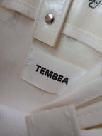 TEMBEA テンベア PAPER TOTE SMALL（ DOG PRINT） アイボリー 犬柄 ドッグ 柄  【中古】