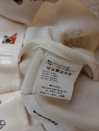TEMBEA テンベア PAPER TOTE SMALL（ DOG PRINT） アイボリー 犬柄 ドッグ 柄  【中古】