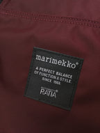 Marimekko マリメッコ METRO メトロ リュック バックパック ボルドー  ワインレッド  【中古】