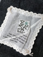 GASA ガサ ヤク ウール ニット ベスト トップス 黒 ブラック グレー  【中古】