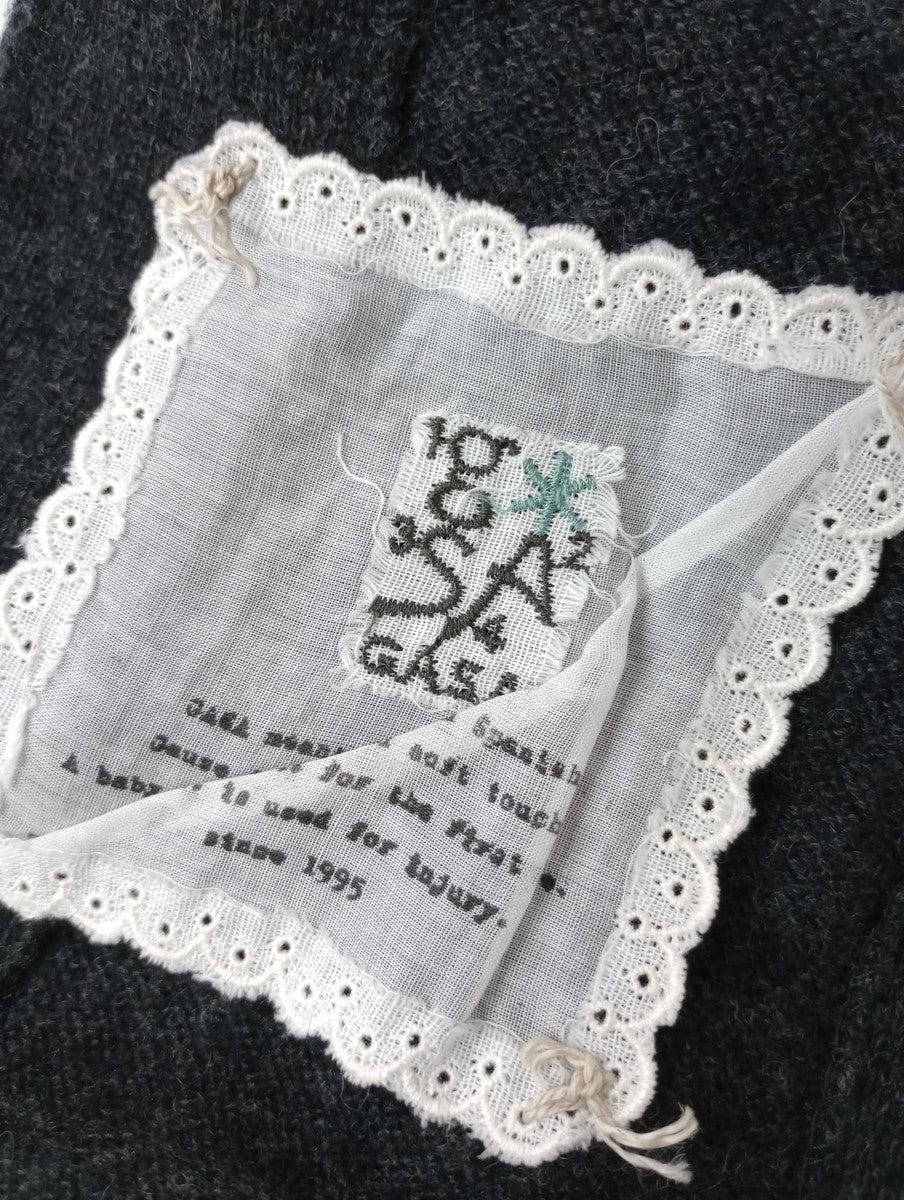 GASA ガサ ヤク ウール ニット ベスト トップス 黒 ブラック グレー  【中古】