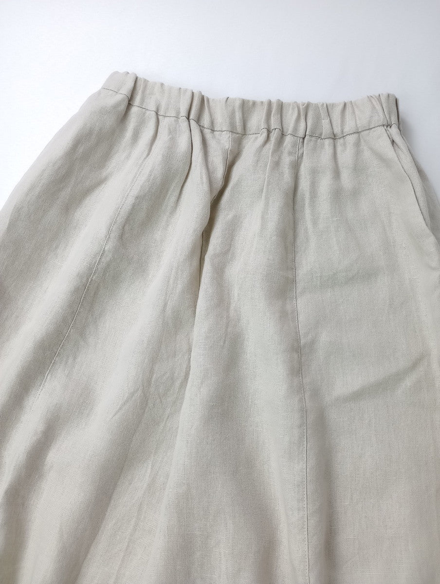 kagure かぐれ アーバンリサーチ リネン 麻 100％ ボリュームパンツ  生成り  アイボリー  FREE 【中古】