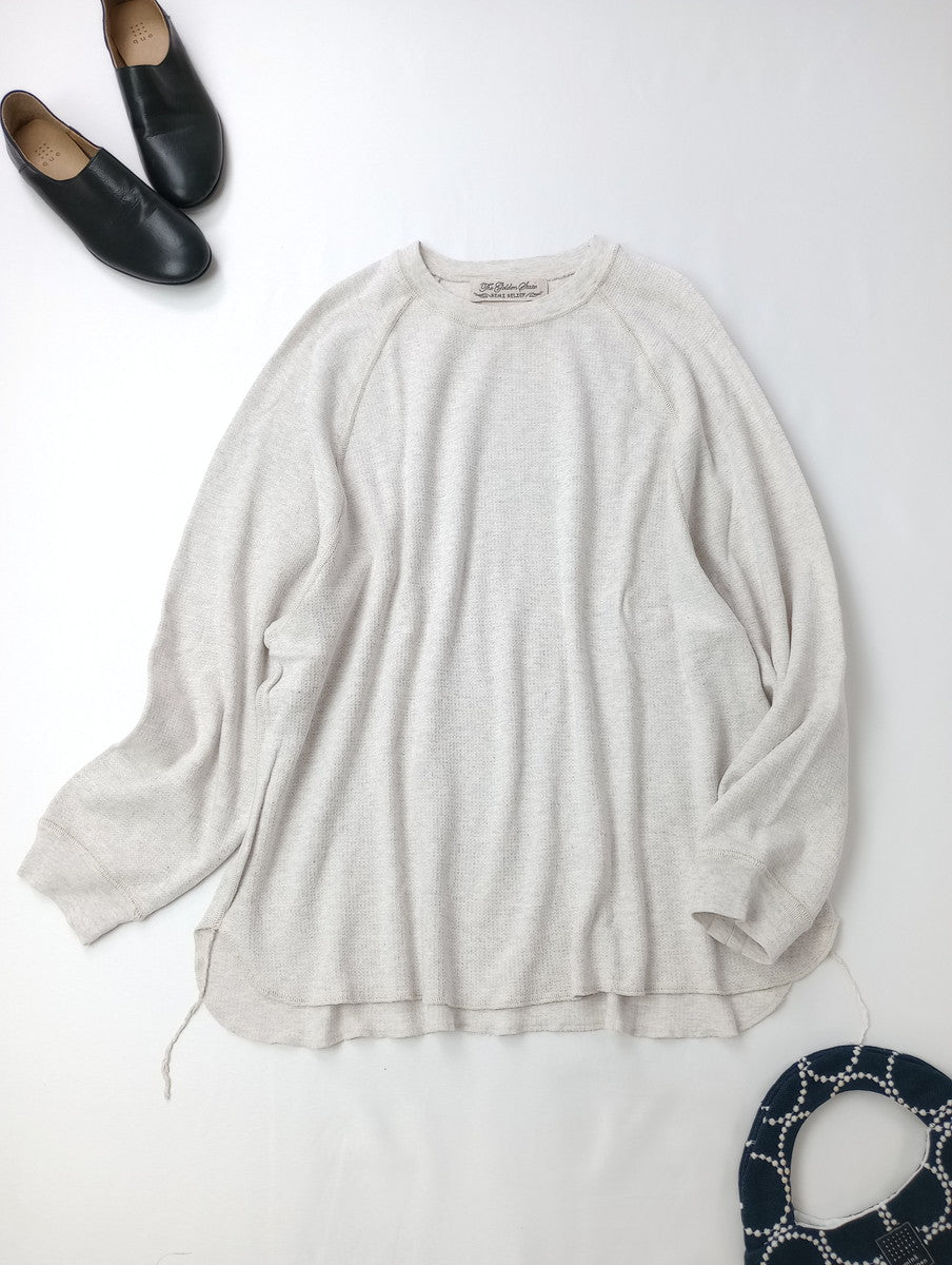 REMI RELIEF  レミレリーフ  ロング スリーブ Tシャツ  長袖 カットソー トップス  サーマル  杢グレー  S 【中古】