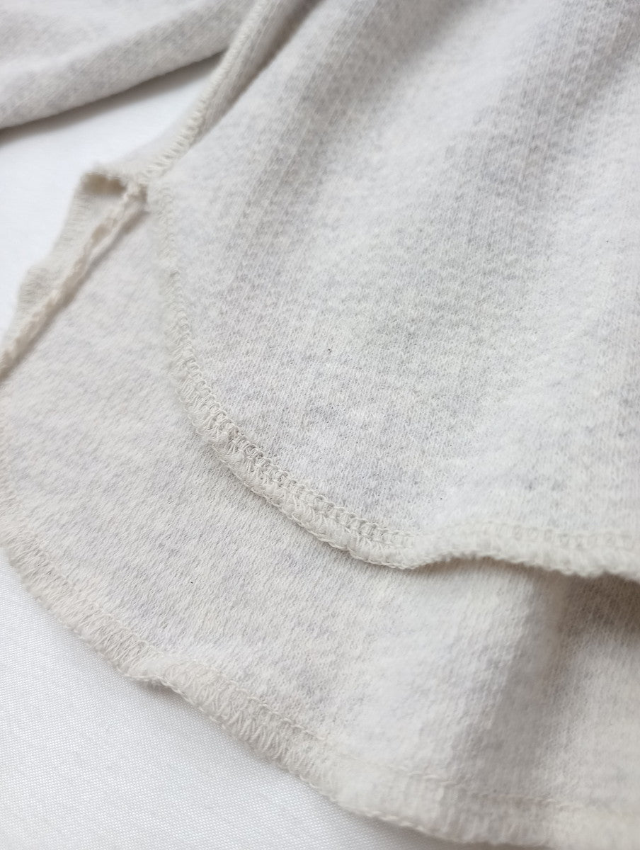 REMI RELIEF  レミレリーフ  ロング スリーブ Tシャツ  長袖 カットソー トップス  サーマル  杢グレー  S 【中古】