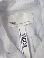 TICCA  ティッカ  リネン スクエア ビッグ シャツ  ライトブルー  ユニセックス 【中古】