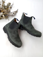 Blundstone ブランドストーン サイドゴア ブーツ レザー  グレー  墨黒 4  【中古】