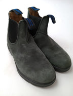 Blundstone ブランドストーン サイドゴア ブーツ レザー  グレー  墨黒 4  【中古】